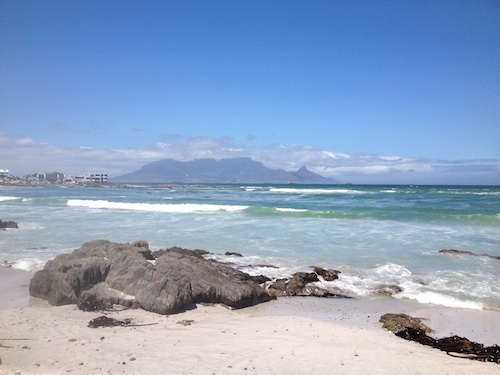 Cape Town Table Mountain from Big Bay