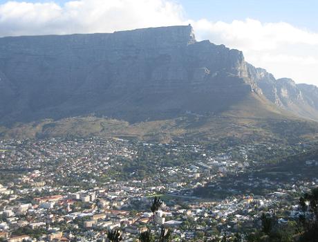 Views towards Table Mountain from Lions Head