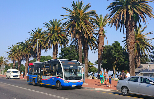 MyCiti bus in Camps Bay - image by A.Mertens/shutterstock