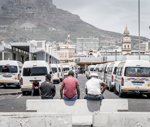 Cape Town taxi rank - image by Alexey Stiop/shutterstock