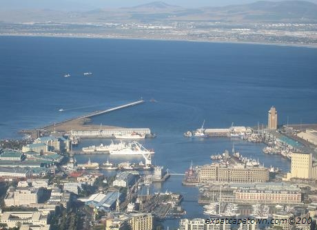 V&A Waterfront Cape Town as seen from Signal Hill