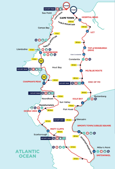 Cape Town Cycle Tour route info