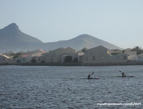 Canooing in Milnerton Lagoon