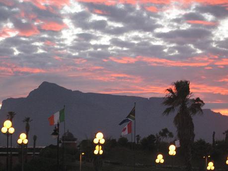 Sunset over Table Mountain