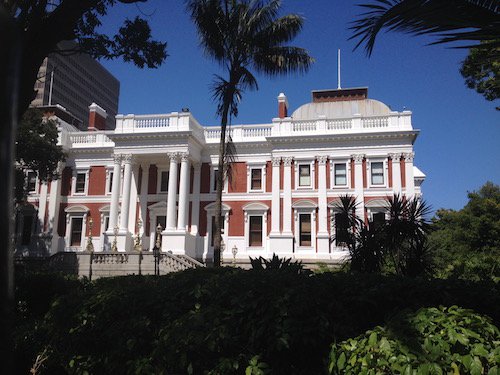 Cape Town parliament in Cape Town city center