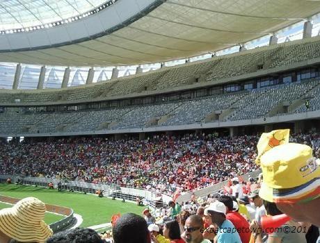 The new Cape Town stadium inside