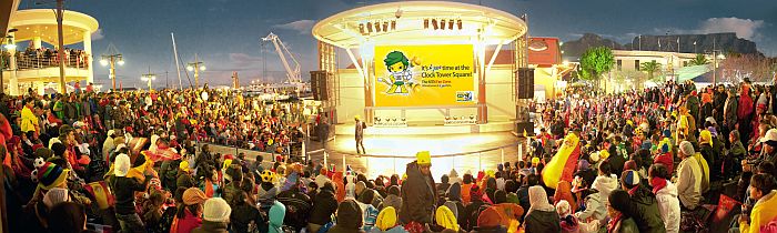 Cape Town Waterfront Events: V&A Waterfront Amphitheatre 2010, courtesy of V&A Waterfont Tourism.