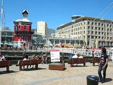 The red Clocktower at the Waterfront in Cape Town